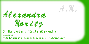 alexandra moritz business card